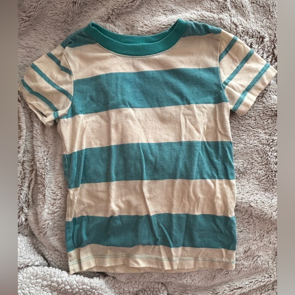 Cat & Jack Teal and Beige Tee